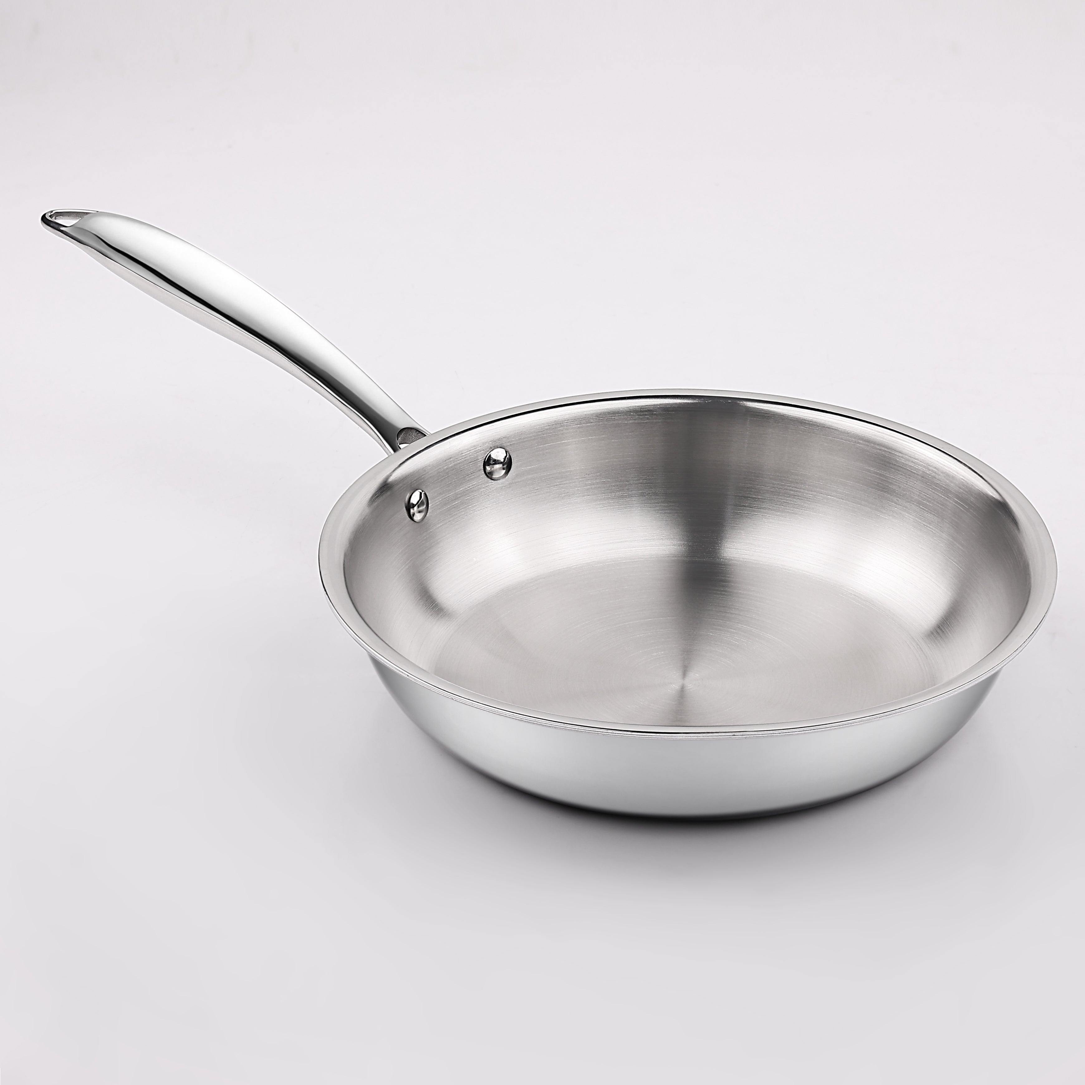 Stainless Steel Sauté Pan (Medium) – Everyday Performance, Heavy-Duty Build, PFAS-Free, Induction Ready