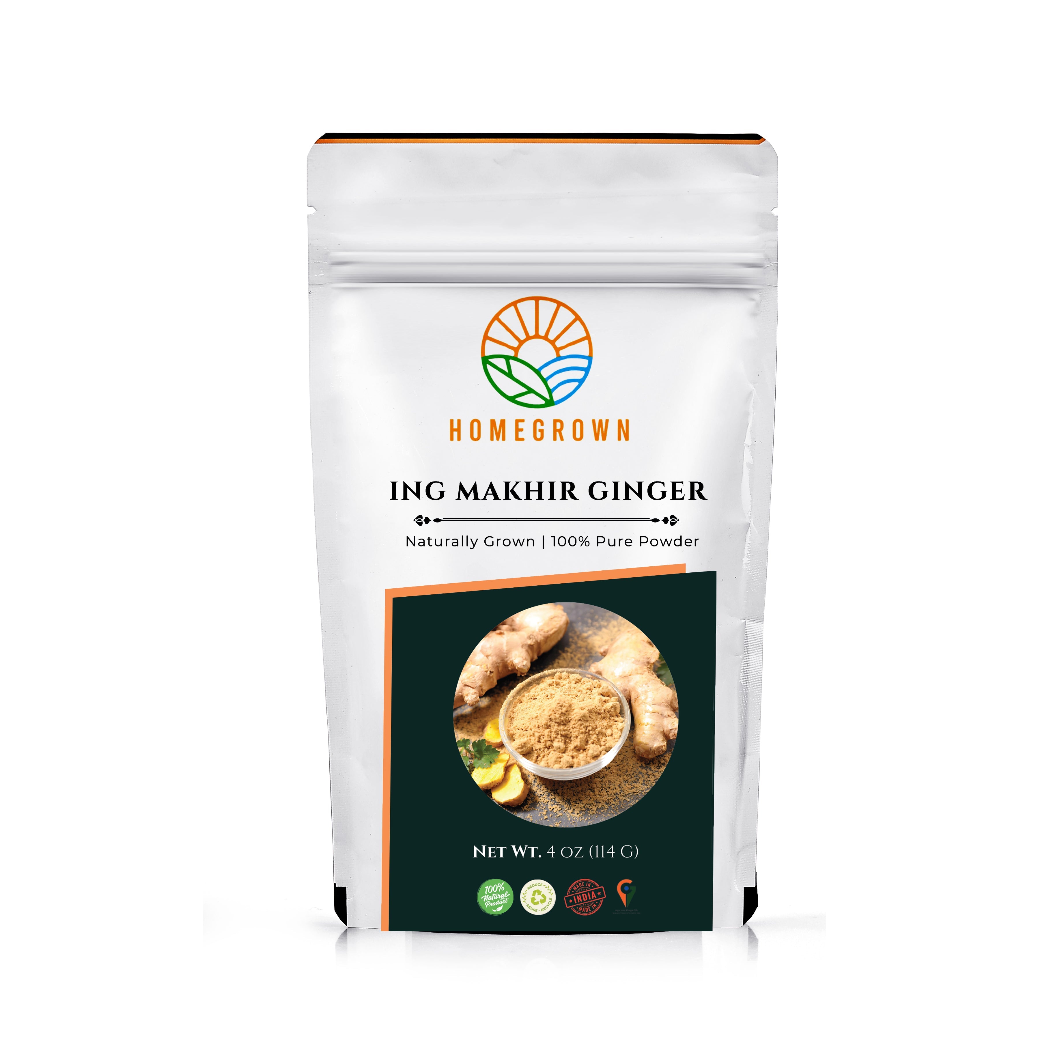 Premium Ing Makhir Ginger Powder (4 oz) – 100% Pure, Naturally Grown, Aromatic & Potent