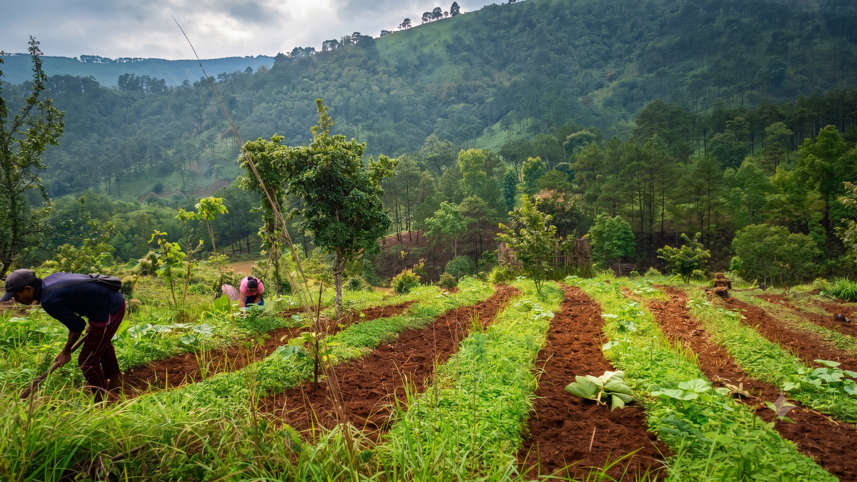Our spice beds in Meghalaya, India